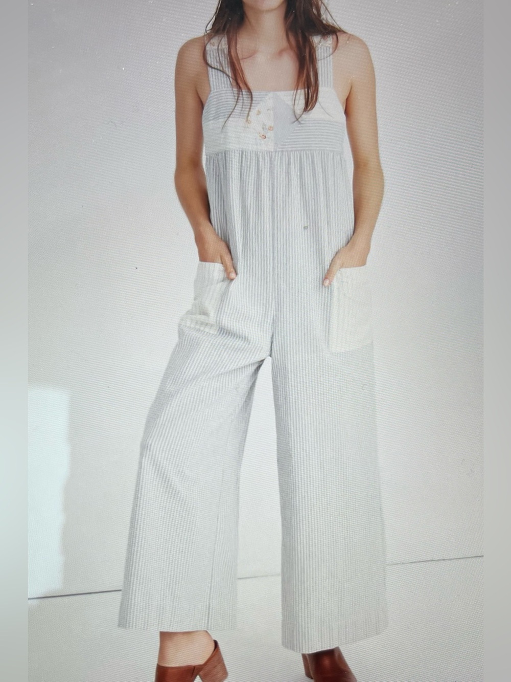 Madewell x The New Denim Project Patchwork Jumpsuit